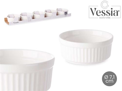 84474 CONJUNTO 5 TAÇAS CERAMICA 7CM