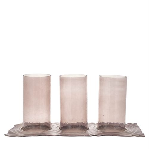 88765 CASTIÇAL VIDRO ALUMINIO C 60,30 L 22,90 A 26,70