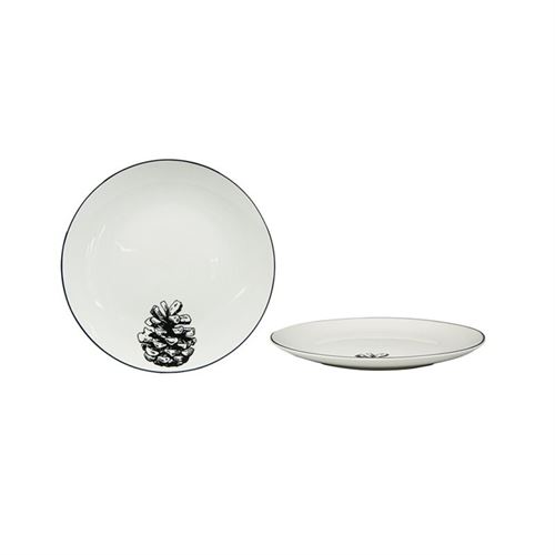 ASSIPO012 PRATO POSTRE PIÐA 20CM PORCE