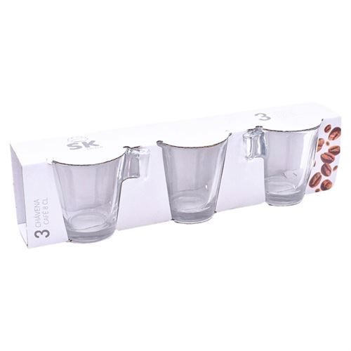 CHAVENA CAFE VIDRO PACK3UN 800-049