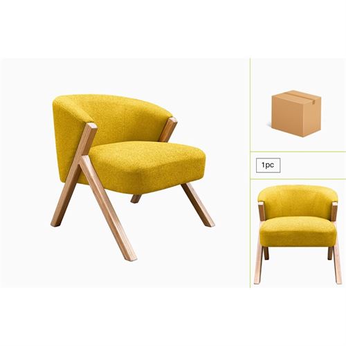 P070296244 POLTRONA 7MBZ2310616-1-039-AMARELO 68X72X72CM
