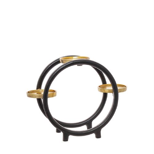 88678 ALUMÍNIO DECORATIVO - CASTIÇAL TRIPLO C 23,50 L 30,00 A 12,00