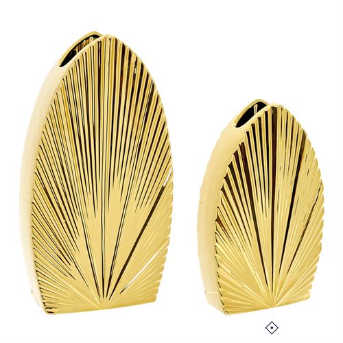 28513 CERÂMICA - JARRA PALM LEAF C 20,50 L 8,00 A 32,00