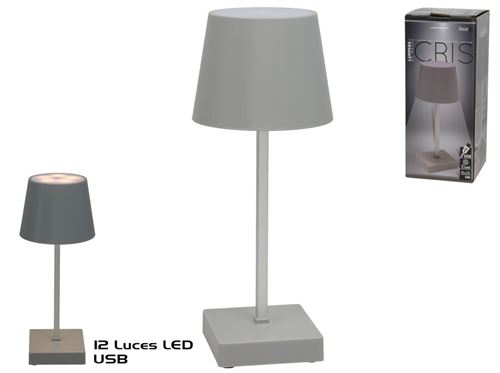 213637 CANDEEIRO MESA 12LEDS CRIS