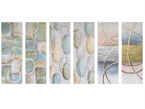 89109 QUADRO ABSTRATO JOHN 40X120X3CM 6SORT