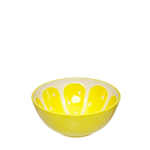 TAÇA CERAMICA LIMAO AMARELO 20,6X20,6X8,8CM