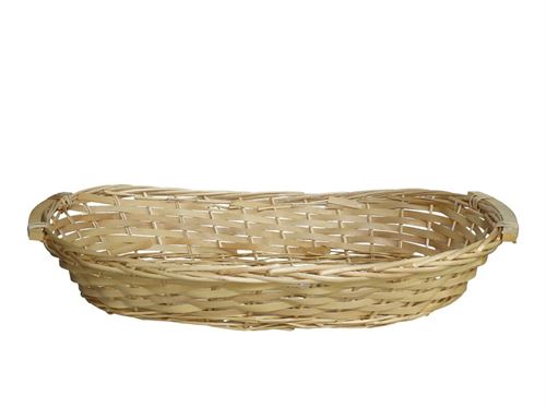 091532 CESTO OVAL 2 ASAS XMAS 65X40X13 NATURAL