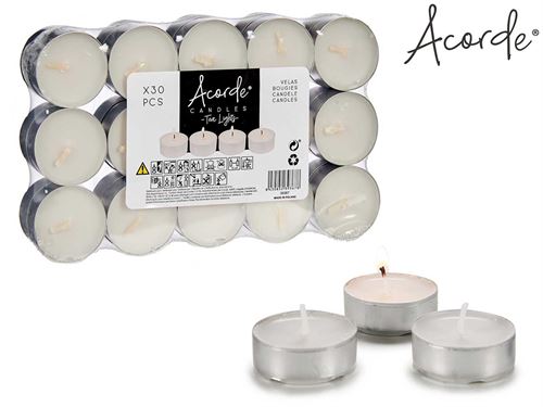 TEALIGHTS 4HORAS SET30