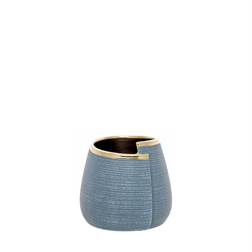 VASO CERAMICA GOLDEN GRANIT 15CM