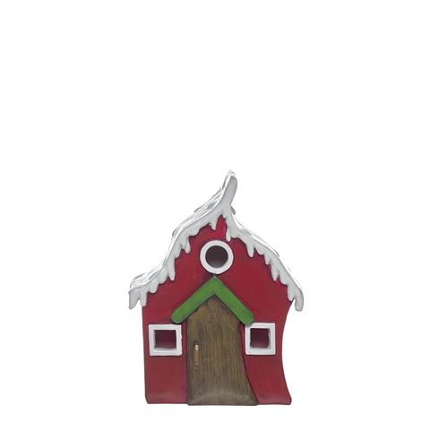 90426 CASA POLIRESINA COM LEDS 13X5,5X17CM