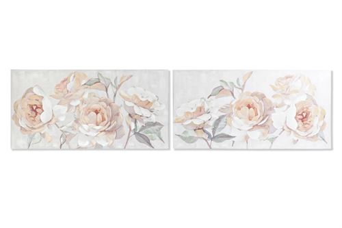 CU-194774 QUADRO TECIDO TELA ABETO 120X3X60 FLORES 2 MOD