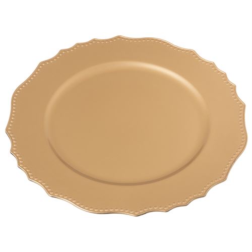 113519 PRATO MARCADOR FORMAS OURO 33 X 33 X 1,50 CM