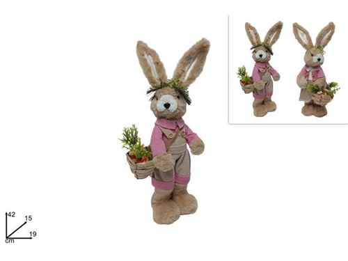 240923 COELHO PASCOA DECORATIVO 40CM 2SORT