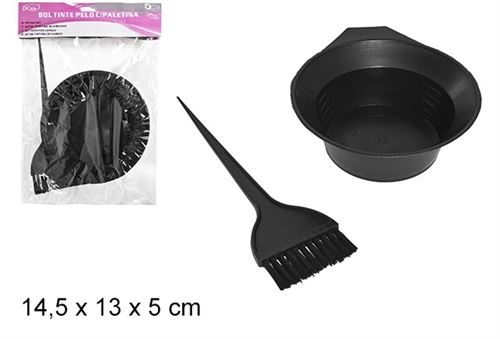 104104 TAÇA COM PINÇEL PARA TINTA CABELO