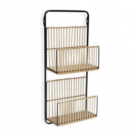 ESTANTE METAL RATTAN 32X12X68CM