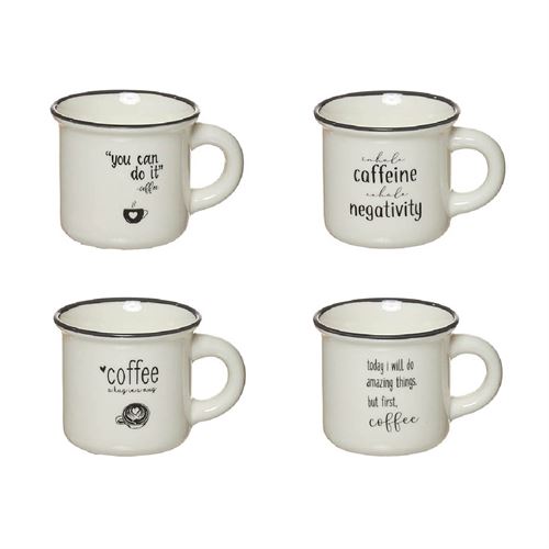 PORCELANA - CANECA 75ML 4MOD