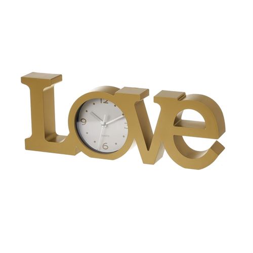 801007 RELÓGIO LOVE DOURADO 39X3,7X14,6