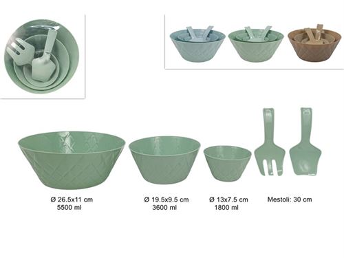 700563 SALADEIRA PL SET3 COM TALHERES