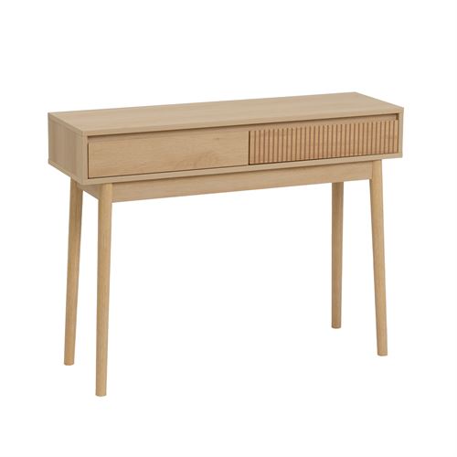 806688 CONSOLA 2 GAVETAS NAROA PB NATURAL 100 X 30 X 76 CM