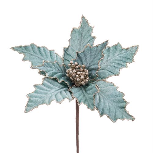 118194 HASTE FLOR 19X18CM TECIDO VERDE