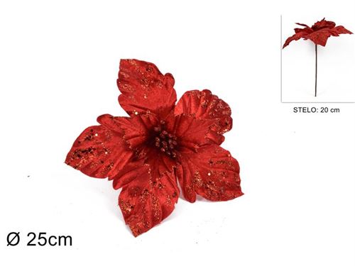 128009 FLOR NATAL VERMELHA