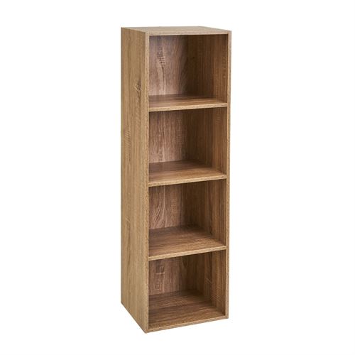 803500 ESTANTES 4 PRATELEIRAS CUBE PB NATURAL 30 X 24 X 106 CM