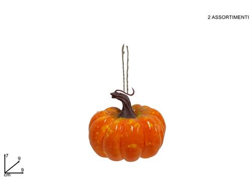 646281 ABOBORA CERAMICA PENDURAR 9CM 2SORT