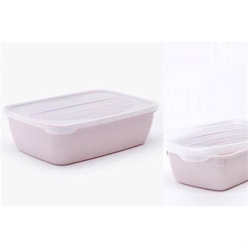 CAIXA ALIMENTOS 02 1004-SOLID ROSA 3.0LT 19.5x27.5x8.5cm