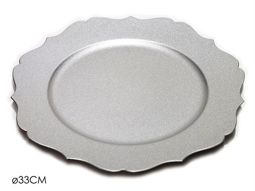441665 PRATO MARCADOR PRATA 33CM