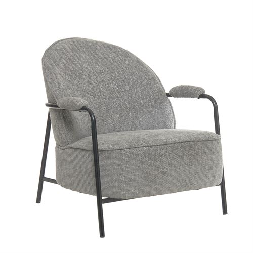 96746 CADEIRÃO MADEIRA, METAL E TECIDO 72X72X78 CM