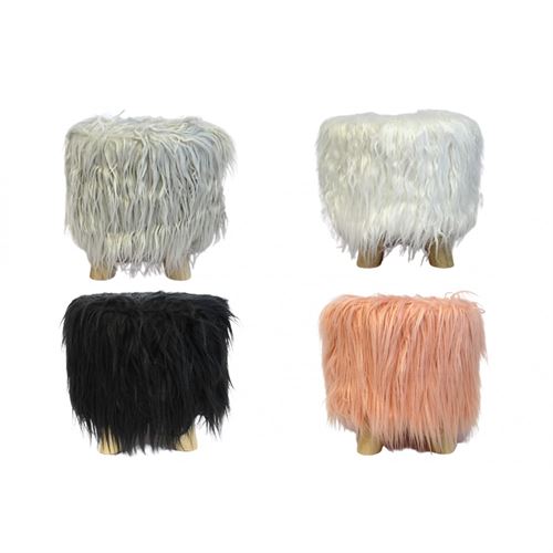 22687 PUFF PELO 28X28CM