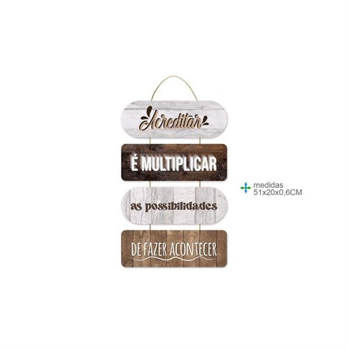 BD-77209 PLACA PAREDE MDF 51X20X0,6CM