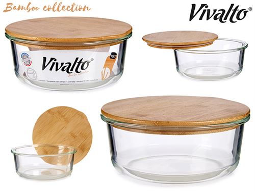 66255 CX VIDRO TAMPA BAMBU 90CL