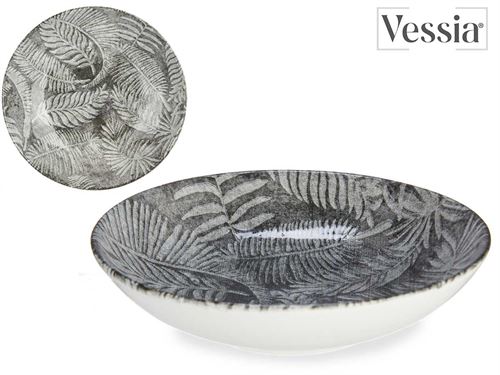 83772 PRATO PORCELANA FUNDO 21CM FOLHA