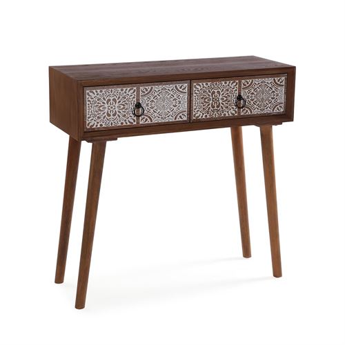 21260128 CONSOLA 2 GAVETAS ALDER 80X30X80CM