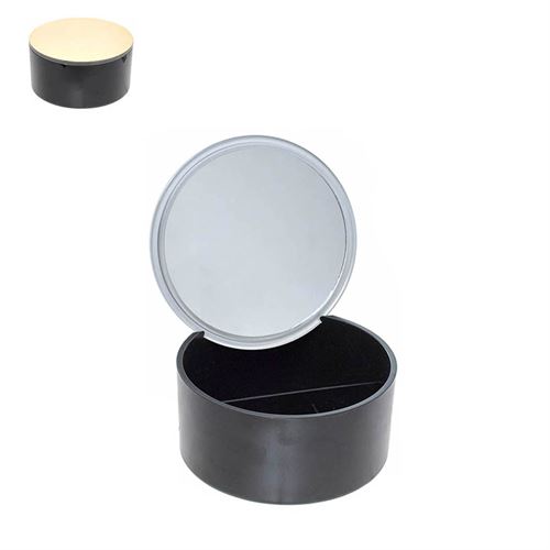 56946 CAIXA COM ESPELHO - BLACK/GOLD C 13,50 L 13,50 A 7,00