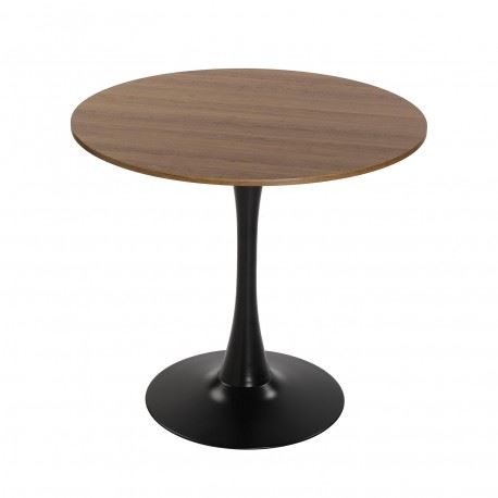 22020084 MESA COZINHA LIA MADEIRA/PRETO 80X80X73CM