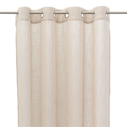 806562 CORTINA FAUX LINEN TINGIDO RICH CAMEL 140 X 260 CM