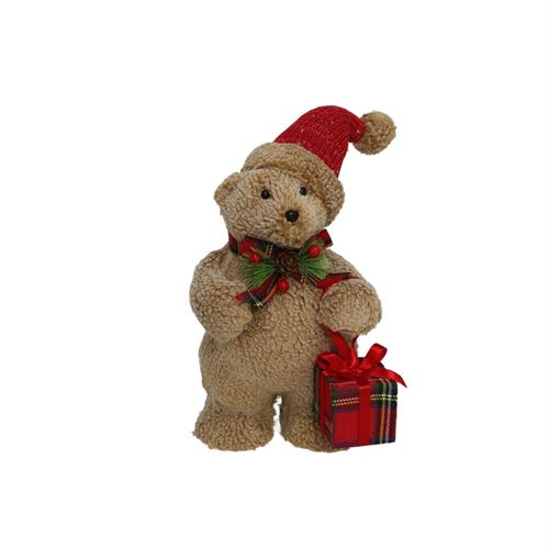 URSO POLAR MARROM C/CX PRESENTE 15X27CM