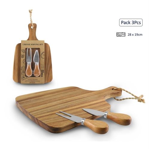 CBK950 CONJUNTO PARA QUEIJOS ACAÇIA3PÇS