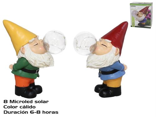 39264000 BOMBA SOLAR GNOME 8 LUZES 2 SRT 21,5X12X25,5CM