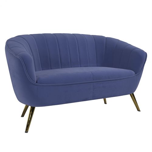 SOFA TULSA 2L MICROFIBRA AZUL