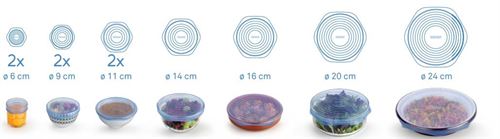 M329015 SILICONE LIDS (10 UNITS)