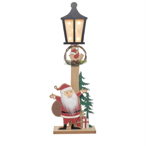 81843 NATAL - CANDEEIRO EM MADEIRA C/ PAI NATAL C 18,00 L 9,00 A 57,00