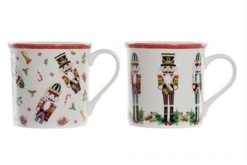 CANECA PORCELANA 13X9X9CM 300ML QUEBRA-NOZES 2MOD