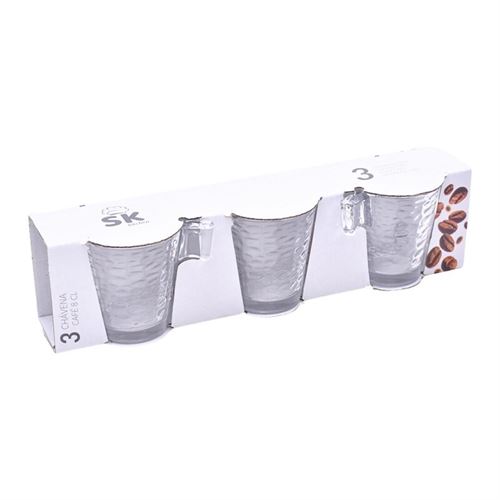 000325 CHAVENA CAFE VIDRO PACK3UN 800-032 CX24