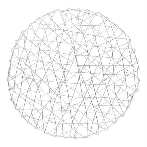 000022 INDIVIDUAL RED 38CM PRATEADO 2420-000-B