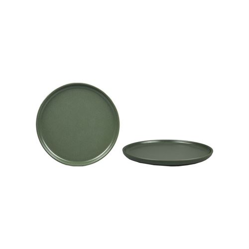 ASSINO029 PRATO POSTRE NORDIC HELECHO MAT 22CM GRES