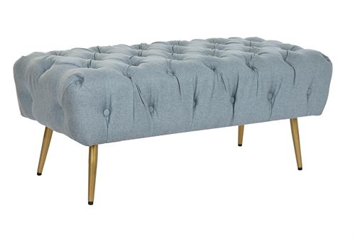 MB-199960 BANQUETA POLIÉSTER METAL 103X46X42 CAPITONÉ VELUDO