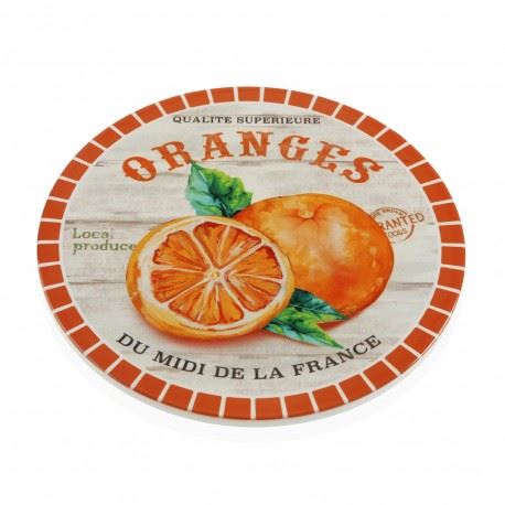 21900121 BASE CERAMICA LARANJA 20CM